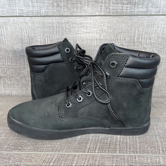 Timberland sz 6 dausette black suede sneaker boot - Picture 4 of 11